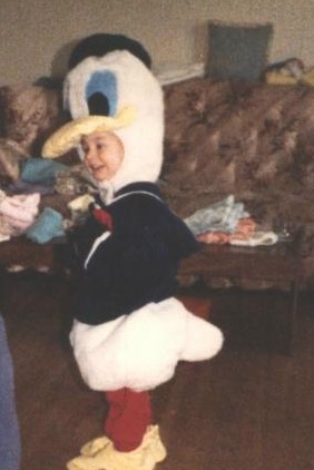 Donald duck - This is one of the costumes I made,it made the rounds between my grand children