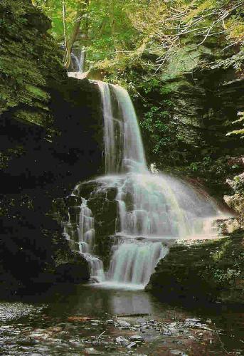 Waterfall - Here is a picture of a waterfall in Pennsylvania. It is so beautiful and there are many others in that area just like it.