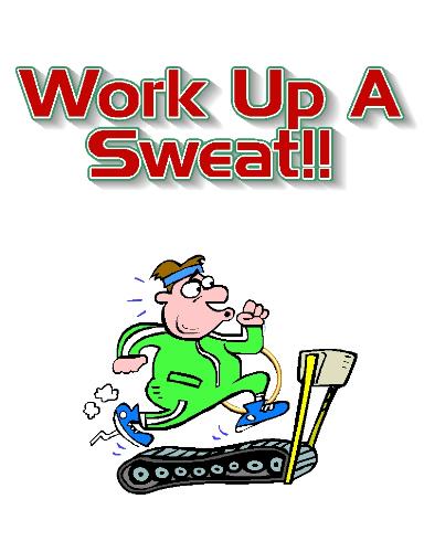 Sweating - Man working up a sweat