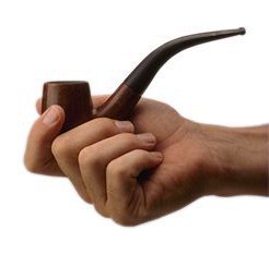 pipe - Wooden pipe for tobacco.