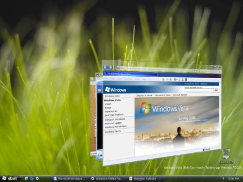 Windows Vista - MS Windows Vista preview.