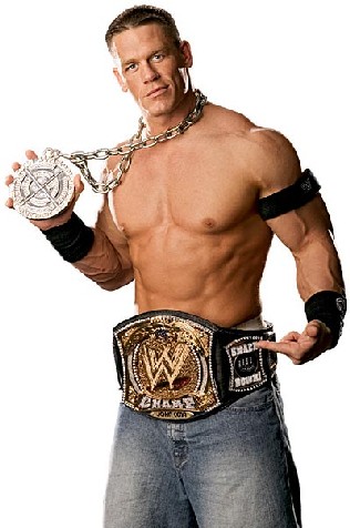 cena - john cena.. one of the best in the wrestle mania.and is in the list of undertaker,shawn micheals...