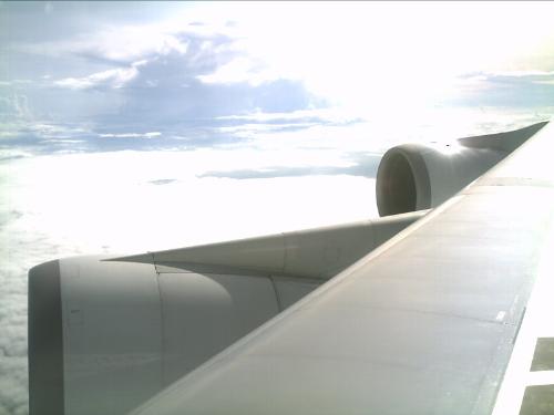 wing of a plane - 
i took this photo