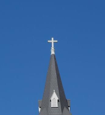 Church - church steeple against blue sky
