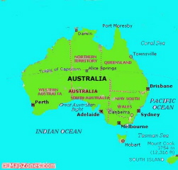 australia - australia map