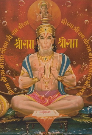 Hanuman - A picture of the hindu god Hanuman