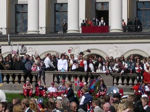 17th of MAy - 17th of may is the national day of Norway. There is a childrens parade in the morning. In Oslo it passes by the castle. The royal family stands on their balcony and greets the children as they walk by.