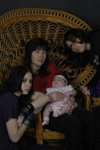 motherhood - My three daughters, Jenny, gina and Julie Sue. This picture was taken 1/2005.