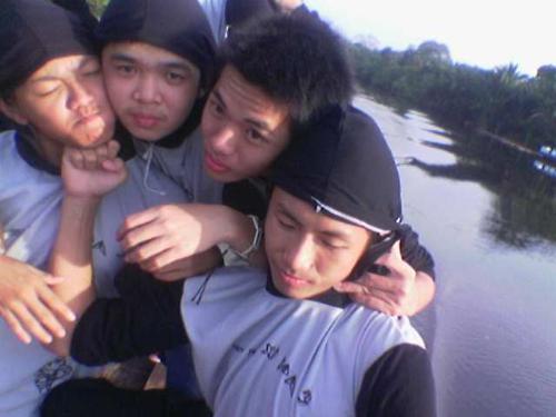 in Ambawang river - i hope we can laugh together again.