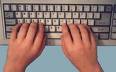 Typing the day away - must be nice to type with two hands