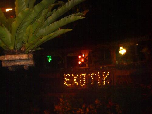 exotik restaurant at night -  a place to eat snake, frogs, etc