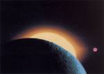 planet venus - 'Photo/Image provided courtesy of the Naval Research Laboratory.'it is an image of the sunrise and Venus over the moon