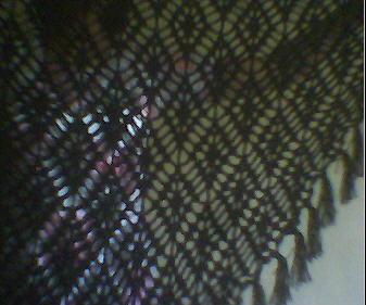 triangular shawl - my recent triangular shawl in black