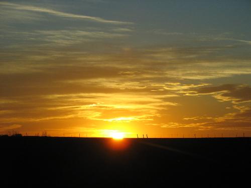 Beautiful sunset on the way to Houston  - Beautiful sunset on the way to Houston(March 2nd,07 6:27 pm)