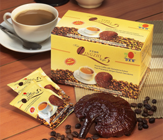 DXN LINGZHI 3-in-1 COFFEE - The DXN LINGZHI 3-in-1 COFFEE is a blend of the finest Brazilian coffee beans and the world's number one herb, the Red Mushroom or Ganoderma Lucidum. Ganoderma Lucidum helps get rid of the toxins in our body, and helps in regenerating or rebalancing body organs and systems that are the main causes of all types of disease.