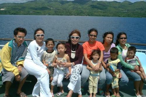 Family Trip! - This photo is take in the upper part of the boat in going to Bohol (Island in the Philippines). I was the one who take the photo thats why i was not in this picture. It is really the best trip we had.