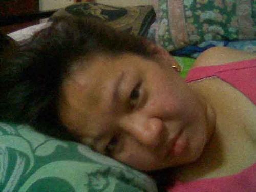 tired looking - this is me taken before sleeping thru my cellphone. I look tired and the veins on my forehead is so noticeable tired looking - this is me taken before sleeping thru my cellphone. I look tired and the veins on my forehead is so noticeable