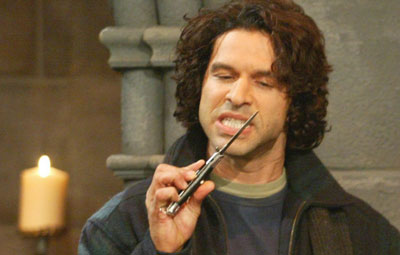 Spike - This is a picture of Spike, one of the notorious bad guys in Harmony. He is holding a knife and it is the same knife that he threatens his wife Jessica with to keep her quiet or in check.