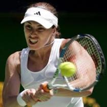 martina hingis - very good in backhand play