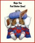 Get Well Bunny...waiting to eat your garden deligh - Get Well Bunny...waiting to eat your garden delights!