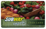 Subway cash card - subway cash card