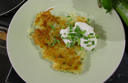Zucchini Rosti - This is a picture of a recipe I posted. I thought it would be nice if people could see what it looks like.