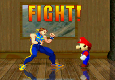 MUGEN - M.U.G.E.N is a 2D fighting game engine designed by Elecbyte and originally released in 1999. Elecbyte distributed beta versions that ran under DOS, Linux, and Windows. The engine allows for anyone to create characters, stages and other game objects through interpreted text files and graphics and sound compilations and it also supports various types of audio formats such as MP3, ADX, OGG and MIDI as background music during gameplay. The engine allows for the type of functionality found in most any commercial 2D fighting game, such as the Street Fighter games produced by Capcom or the King of Fighters games produced by SNK. Creators of M.U.G.E.N content are from all over the globe, most notably including American, Portuguese, Japanese, Chinese, and French creators.  There is no official pronunciation. However, here are some popular examples of pronunciation:      * muh-jen     * moo-jen     * myu-gen     * myu-jen     * mug-en     * moo-gen     * mu-gen  'Mugen' in Japanese means 'infinite', therefore the latter would be the suggested pronunciation. However, M.U.G.E.N is a forgotten acronym, referring to the days when the engine was meant to emulate shooting games as opposed to fighting games as stated by Elecbyte, therefore the real meaning of M.U.G.E.N is and always will be unknown.