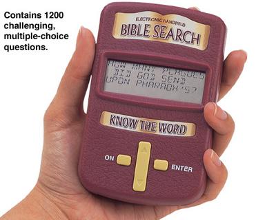 bible-trivia game  - this is a bible trivia game device that contains 1500 multiple type questions and answers