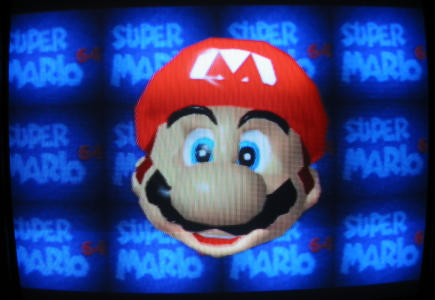 Mario's Big Head - The one that can move we grabbe - This is Mario from Super Mario 64 the original version. This is Mario the one that can moves we you grab a certain part of him like his noise or chin. If you know what I mean.