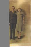 got married - My grandparents on their wedding day. They were married in 1939.