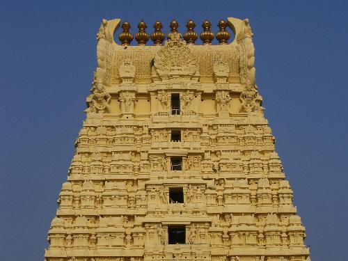 Gopuram of Rameshwaram 'Tmeple - This is known as gopuram . Very ancient Indian 'Temple