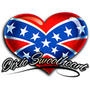 my heart - heart with rebel flag