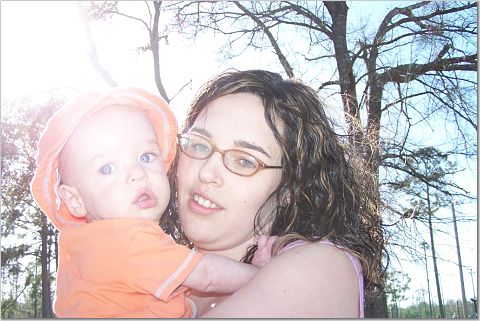me and my baby boy -  This is me and my son at the park