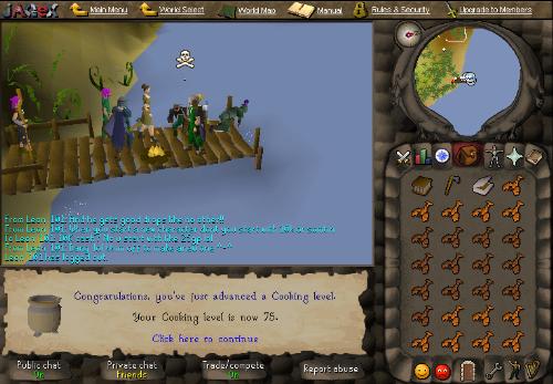 75 cooking - This is me getting 75 cooking.
