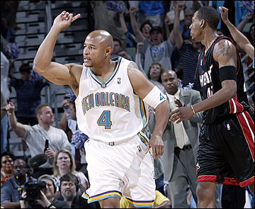 New Orleans' David Wesley - New Orleans' David Wesley in Eastern Conference Playoffs 2004 Round 1.