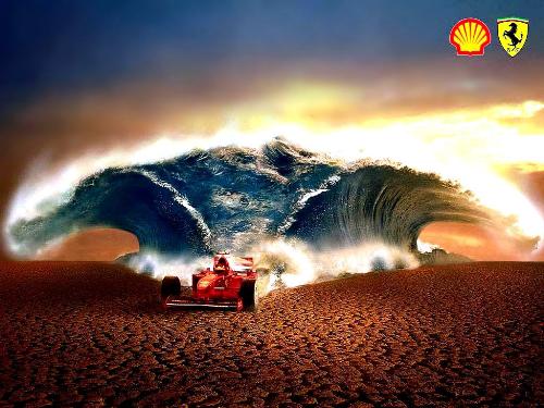 MAGIC OF Ferrari - Farrari in desert
