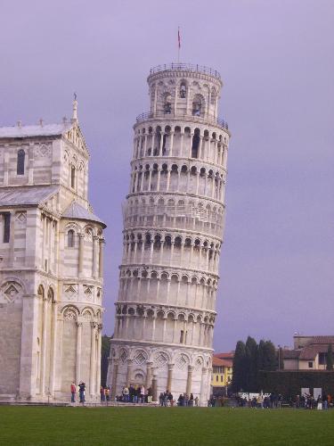 Leaning tower of Pisa - Here is a picture I took of the leaning tower, u can see the cathedral next to it