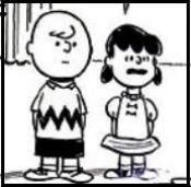 Charlie and Lucy - Charlie and Lucy from the cartoon series Charlie Brown.
