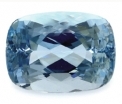Aquamarine - Aquamarine cushion cut gemstone