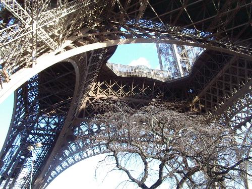 The Eiffel Tower - I took this in an attempt to show the tower from an angle you don't see on the postcards.