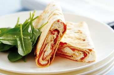 Lavash Wrap - lavash wrap and spinach. Lavash Wrap - lavash wrap and spinach.