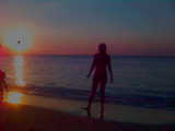 sunset  - that's me watching the sunset!!!  taken last feb 25 '07 at Puerto Galera