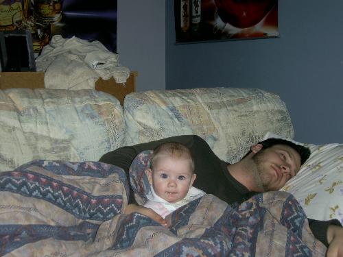 princess mel & uncle pierre cuddling - awww so cute pretty much my fav piv