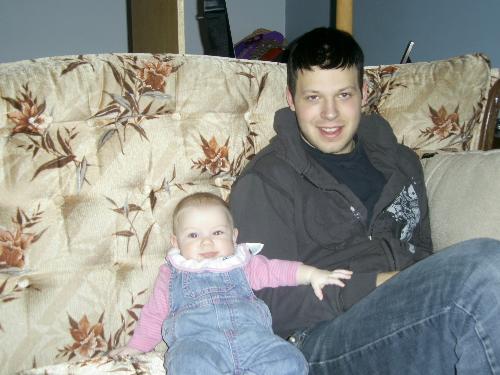 mel and uncle pierre hangin out - haha another one of my fav's. melody loves her uncle pierre thats for sure