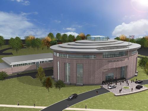 aerial - aerial view of imaginary building