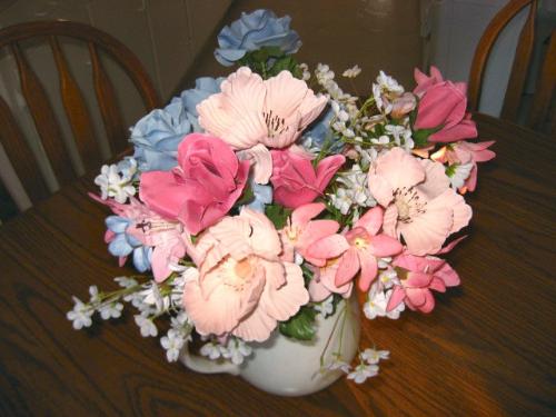 Flowers On MY Dining Room Table - Artificial & edited