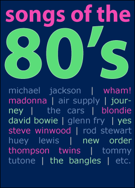80s - music and songs