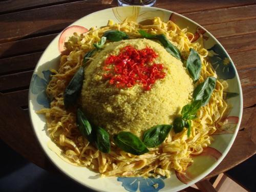 nasi kuning - Traditional Indonesian Nasi Kuning