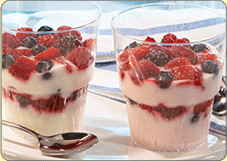 Yoghurt & Berries - This is one of my favorite low calorie desserts