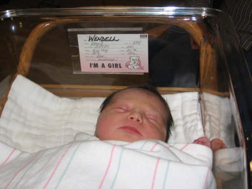 Ava Wendell - First granddaughter born 3-9-07 in California.